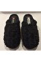 BLACK PLUSH SOFT WOMEN'S HOME AND MISFIR SLIPPERS - 5