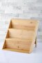 Bamboo 3-Tier Folding Standing Spice Rack for Drawer Interior - 2