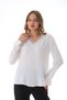 Women's Plus Size and Collar Guipure Patterned Crepe Blouse G0039 - 3