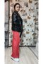 Cotton Double Pocket, Elastic Waist, Leg Slit, Washed Shalwar Trousers - 2