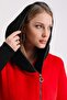Red Knitted Knitwear Wool Coat with Accessories - 6