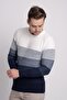 Striped Color Block Knitwear Sweater - 5