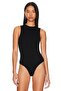 بدلة جيرسي حريرية مزدوجة الأكمام باللون الأسود للنساء - 2