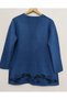 New Rose Patterned Mother's Knitwear Cardigan with Pockets, Buttons and Slits - 3