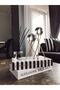 Gold 2-Piece Cross-Leg Crystal Sphere Figurine - 2