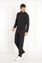 Men's Black Scuba Fabric Tracksuit Set - 4