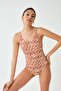 Leopard Thin Strap Swimsuit - 5