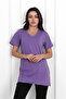 Women's V-Neck Slit T-Shirt 8783-22