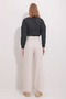 Women's Light Beige Velcro Crested Palazzo Trousers ALC-X11505 - 7