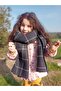 Children's Fleece Scarf Checkered Children's Scarf - 2