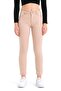 Beige Skinny Leg High Waist Gathers - 3