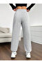 High Waist Elasticized Thick (3 Thread) Cotton Women's Sweatpants - 3