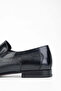 Men's Genuine Leather Navy Blue Loafer Shoes - 5