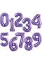 Mermaid 3 Years Old Purple Color Birthday Concept Balloon Set Mermaid Balloon Set - 4