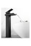 Black Bowl Sink Faucet Basin Model Tall/High Sink Tap Double Inlet Fixture - 3