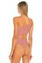 Women's Powder Gathered Silk Jersey Bodysuit - 4