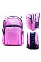 Four-Eye Pink School Bag Junior High School Bag Orthopedic Back Support Water-Repellent High School Bag