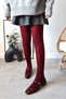 Women's Audrey Claret Red Patent Leather Open Back Square Toe Helmet Short Block Heeled Cherry Red Shoes - 8
