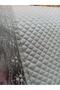 White Quilted Lace Shelf Cover - in Cabinet, Width 50cm × Length 10 m - 2
