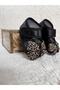 Baby Girl Scalloped Booties & Leopard Patterned Booties / Newborn Gift / Mevlüt Booties with Headband - 5