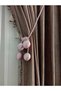 4 Ball Backdrop Curtain Mounting Device, Tactical Pink Ceiling Bracket Curtain Ornament for Cornice