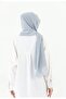 Practical Neck-Covering Chiffon Ready-To-Wear Shawl, Umrah Shawl, Gray Shawl with Ninja Bonnet - 3