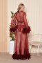 long dressing gown (bra + panties) - 3
