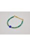 M. Sadik Evil Beaded Green Embellished Bracelet - 2