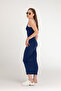 Soft Touch Rope Strap Dress Navy Blue - 2