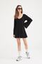 Black Ultra Soft Mini Dress - Flywheel Sleeve