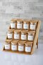 Bamboo 3-Tier Folding Standing Spice Rack for Drawer Interior - 3