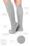 Bamboo Women's Knee-Length Gray Long Seamless Socks 3-Piece / Pants Socks / Skin-Free Socks - 2