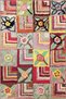 Multicolored Mixed Flower and Geometric Patterned Modern Decorative Carpet 3299