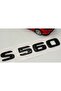 شعار كتابة ثلاثي الأبعاد للأمتعة S 560 باللون الأسود اللامع - 3