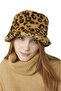 Leopard Patterned Plush Hat