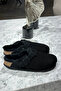 Oslo Cork Sole Suede Genuine Fur Slippers - 2