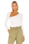 Women's Asymmetrical Cut Long Sleeve Bodysuit