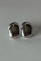 316L Steel Curved Earrings
