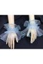 Almira tulle cuff bracelet baby blue - 3