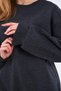 Anthracite Women's Cotton Oversize Basic Crew Neck Sweatshirt - 6