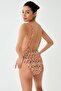 Leopard Thin Strap Swimsuit - 2