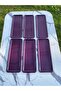 6-Piece Baton Purple Metal Single Person Decorative Candle, Tea, Coffee and Pastry Serving Presentation Tray - 3