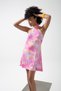 Quen Halter Back Low-cut Printed Mini Dress - 6