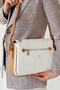 Ancela Whitetabaembossed Print Women's Shoulder and Crossbody Bag 23X27E West - 2