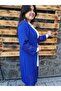 Women's Cobalt Blue Double Hijab Tunic - 3
