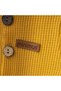 Newborn Baby Girl-Boy Waffle Buttoned Jumpsuit and Hat Set Newborn Baby Hospital Outlet Mustard - 3