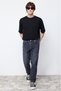 Anthracite Relax Fit Boyfriend Jeans Denim Trousers Tmnaw21Je0286