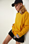 Women's Mustard Oversize Knit Sweater PN00054