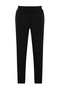 Black Elastic Waist Slim Fit Woven Pants Tmnss24Pl00013 - 6