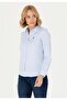 Women's Blue Long Sleeve Shirt